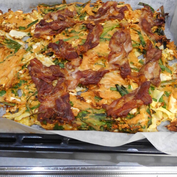 低糖質 大豆粉でお好み焼き
